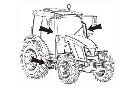 A TRAKTOR BEMUTATÁSA A traktor üzemeltetőjének tisztában kell lennie az ajánlott eljárásokkal és utasításokkal a traktor biztonságos üzemeltetése céljából. Az üzemeltetés során ez már túl késő.
