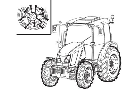 Általános alapelvek az új traktor első 100 motor-üzemóra alatt történő bejáratásánál Az első 100 motor-üzemóra alatt: a motort csak normál körülmények mellett terhelje kerülje a motor szakaszos
