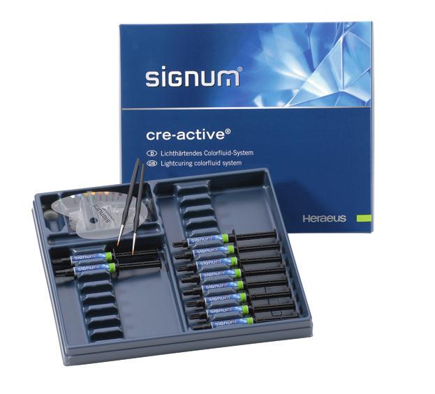 Signum matrix Folyékony állagú komponenseket tartalmazó készlet, amely anyagok kompatibilisek a Signum composite-tal és a Signum ceramis-szal is.