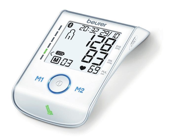 Vérnyomás medcal BM 85 BM 95 Vérnyomásmérő készülék EKG funkcóval A vérnyomás és a szívrtmus optmáls ellenőrzése alkalmazás és szoftver használatával