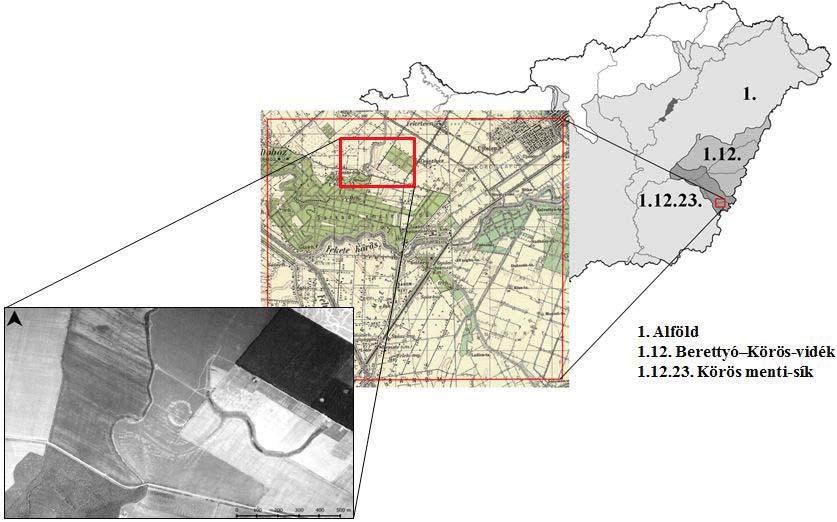 Sarkad település és környezetének földhasználat-történeti vizsgálata 11 A vizsgált terület lehatárolása Anyag és módszer A lel hely [Sarkad Vár-tábla, KÖH (Kulturális Örökségvédelmi Hivatal)