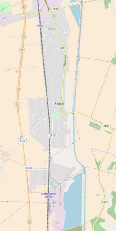 1 Helyzetfeltáró munkarész 1.1 Településhálózati összefüggések és térségi kapcsolatok, a város helye a településhálózatban 1.1.1 A település térségi szerepe Lőrinci Heves megye nyugati részén, a Zagyva folyó bal partján, megyehatáron elhelyezkedő település.