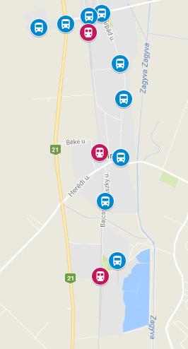 1.15.3 Parkolás A Nefelejcs utca és az Árpád utca mentén, a település központi részein kiépített, ingyenesen használható parkolók vannak. 1.15.4 Áruszállítás Nincs az egész területre vonatkozó egységes teherforgalmi korlátozás, és az egyes utcákra vonatkozó vonali korlátozások is különbözőek.