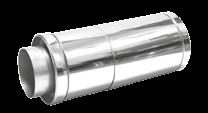 Duplflú kéményrendszer ek glol D Hőszigetelés: 30 mm; DN 300-ig complex D Hőszigetelés: 25 vgy 50 mm Cikkszámok, műszki