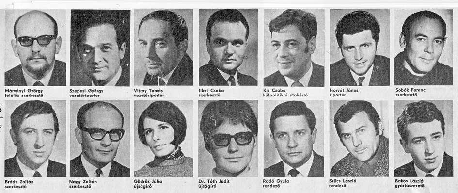 A Hét első szerkesztősége az 1970.