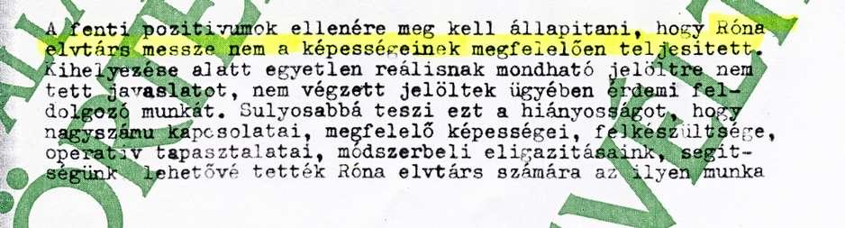 így a hírszerzés összegező értékelése.
