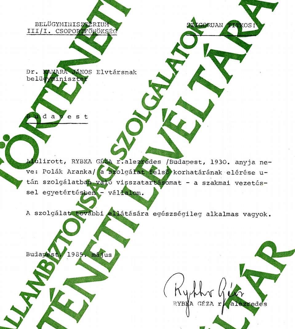 realizálta a Központ. Az amerikai célobjektumok feldolgozását elősegítő operatív információszerző lehetőségeket kutatott fel és azokat jól hasznosította.