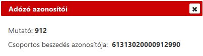 Adózók számlaszámai (új tábla) A Törzsadatok/Adózók egyéb adatai/adózók számlaszámai menüpontban lehetőség van a törzsben szereplő adózók összes számlaszámának megjelenítésére.