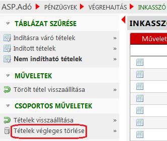 váró tételek táblába. Egyedi tétel rögzítése esetén kötelező az adózói számlaszám megadása.