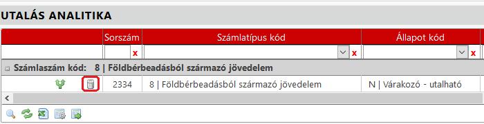 készített értesítőn tételesen megjelennek a könyvelési és pénzforgalom tételek, továbbá láthatók rajta a jogerősítés alatt álló és a rendezetlen utalás analitika tételek is. 2.