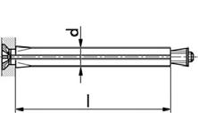 Fémkeretű dübelek metal-frame-fixing plugs Építésügyi hatósági engedéllyel rendelkezik. A dübel fejénél ütőalátét található, így beütéskor a hüvely nem tud idő előtt szétnyílni.