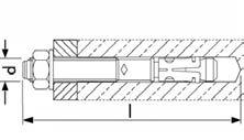 Csaphorgonyok BZ plus wedge anchor BZ plus Építésügyi engedéllyel rendelkezik repesztett és nem repesztett betonban, közepes és nehéz terhelésre; a beütési mélység variálásának lehetőségével