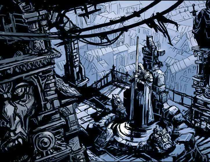 Egy korai artwork a még erősen készülőfélben lévő Neverwinter Nigths 2-ből. Az Obsidian második munkája is egy BioWare játék folytatása. hasonlít az első részre.