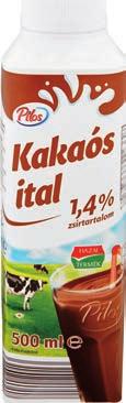 ** 93 Ft PILOS KAKAÓS ITAL 1 l = 218 Ft 500 ml -31% 159 Ft 109Ft DANONE ACTIMEL