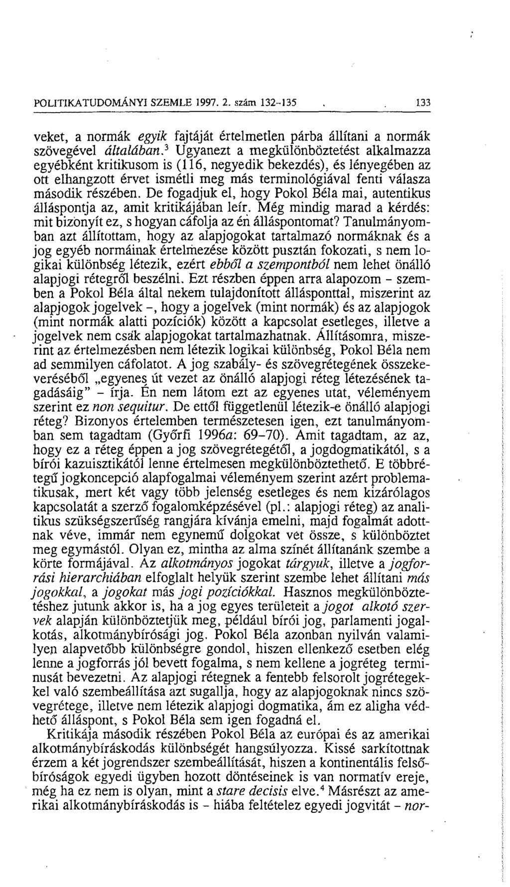 POLITIKATUDOMÁNYI SZEMLE 1997. 2.
