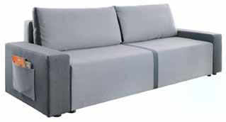 RECBK modern széthúzhatós kanapé val, alkalmi alvásra, AUTOMATA nyitással fekvőfelület: 80x00 cm mag./szél./hossz.