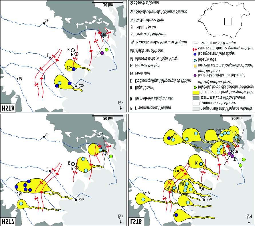 270 BARTHA István Róbert et al.: Rezervoár analóg pannóniai turbiditek Kelet-Erdélyben: őskörnyezet és porozitásfejlődés 8. ábra.