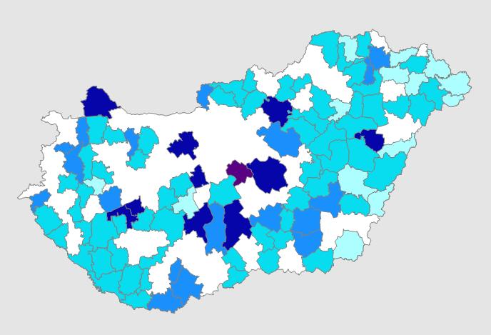 kistérségben ez az érték az ötszázezer forintot sem éri el. A személygépkocsik számában is több mint kétszeres különbség tapasztalható a lista két végén álló kistérségek között.