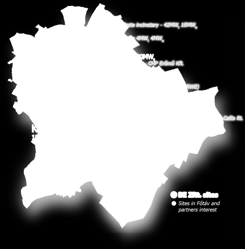 Beépített teljesítmény Villany 410 MWe (országos 7000 Mwe) Hő 1125 MWth Termelés (2017) Villany 1300 GWh (országos 31 TWh) Hő 7000