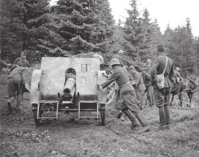 A 8 cm-es fogatolt könnyűágyú mozgatása terepen A SZOVJET ELŐKÉSZÜLETEK A Sztavka már 1942 novemberében elhatározta a Donnál mintegy 500 km-es arcvonalszakaszon védekező 2. német, 2. magyar és 8.