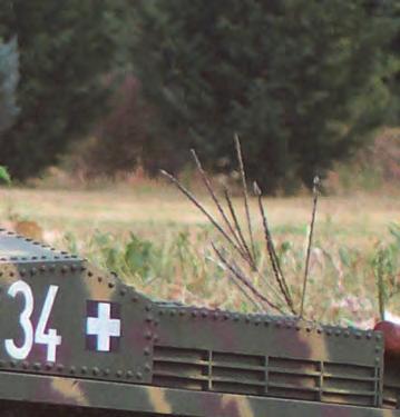 Az üteget csak június elejére tudták feltölteni a megfelelő számú löveggel, ezért a frontra 1944. június 13-án indult.