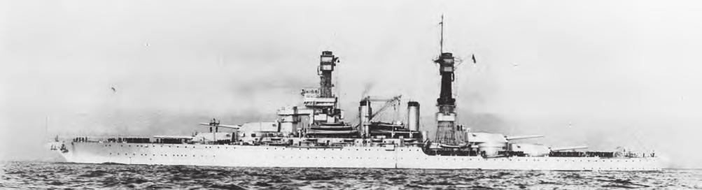 Tanulmányok 20. ábra. A COLORADO 1923 körül (K.L.) között lezajlott utolsó ütközetben, a Surigao-szorosban, és több találatot be is vittek a YAMASHIRO japán csatahajónak.