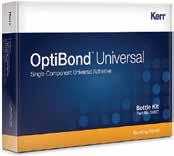 Az OptiBond Universal formulája egyesíti az adhezív technikában arany standardnak számító OptiBond GPDM monomert és a Kerr innovatív