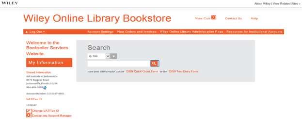 Wiley Online Library Bookstore Now available at wolbookstore.