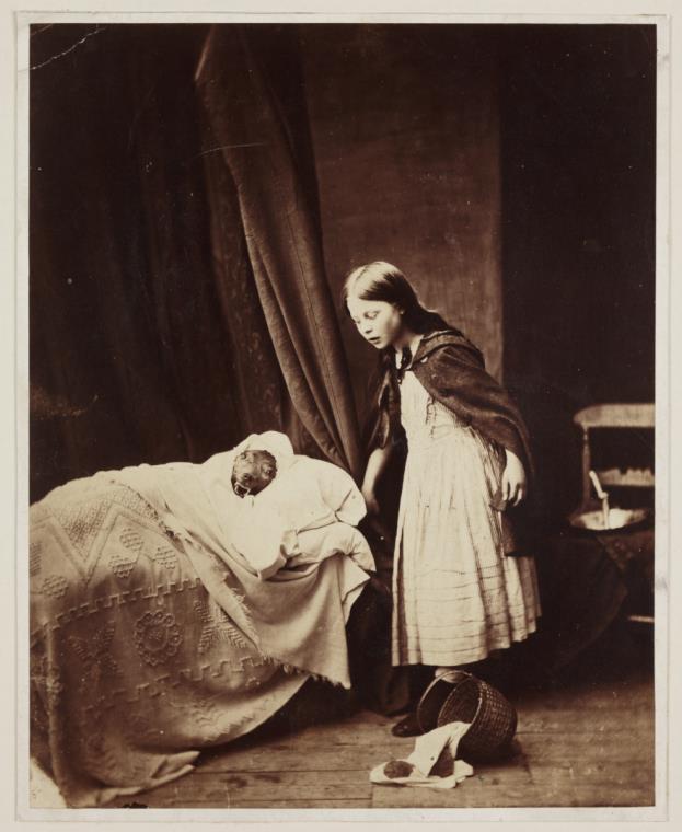 Fotó: Henry Peach Robinson: Piroska és a farkas, 1858. No.