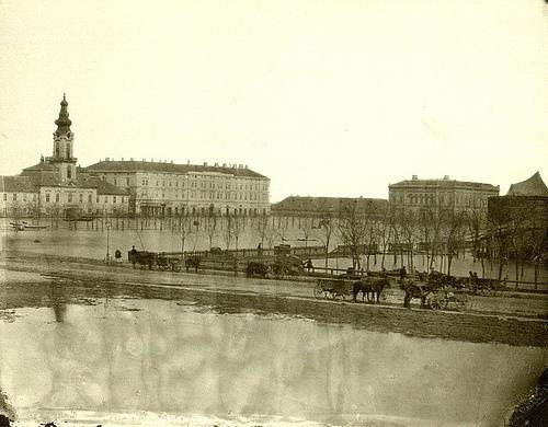 Az 1879-es szegedi nagy árvíz (1) (2) (3) (4) A belváros Széchenyi tér