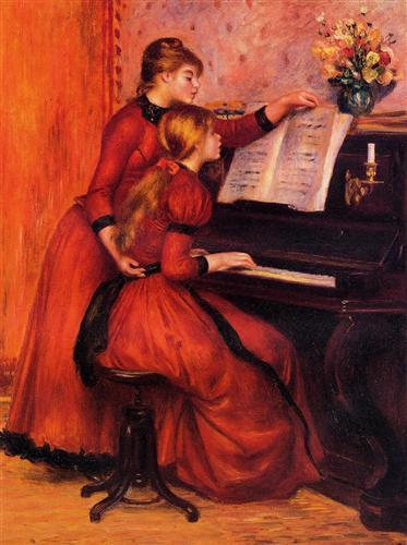 A fotográfia története Pierre-August Renoir: A zongoralecke, 1889.