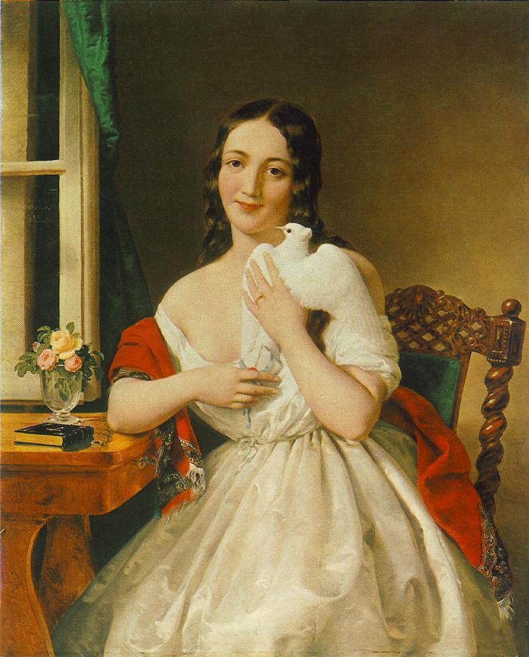 Biedermeier Barabás Miklós: Galambposta A biedermeier (bieder: egyszerű, szerény; Meier: a leggyakoribb német vezetéknév) átmeneti művészeti stílus volt elsősorban Közép-Európában, főként 1815 és
