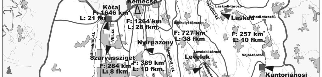 nagymértékben függnek a részvízgyűjtőkben létrejött különböző csatornasűrűségektől is.