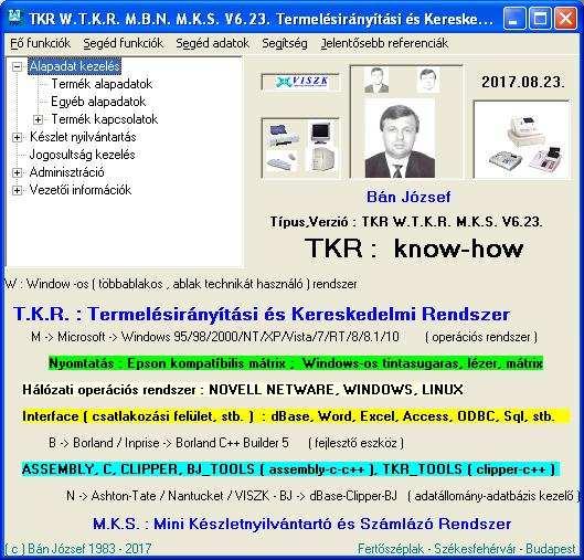 - 11 - Az adott képernyő megjelenése ( természetesen ha egy kisebb TKR 366 rendszer változat került előzőleg telepítésre [ pl.