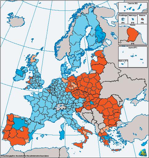 Az EU Strukturális Politikája 2007-2013 Jelmagyarázat 1.