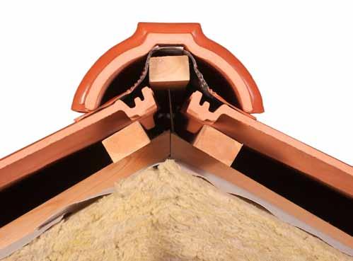 gerincproblémák Megoldás: TONDACH gerinc és él lezáró elemek védik a tetőt