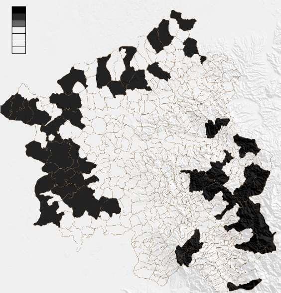 létezett. A havasi területei 30 km hosszúságban húzódtak a Vlegyásza és Bihar-hegység térségében.