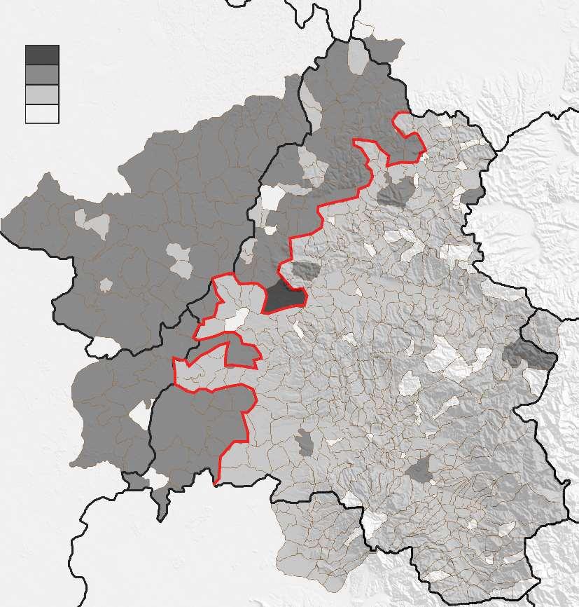 A történelmi Bihar településföldrajzának alapjai 3. térkép. A bihari települések közigazgatási státusza 1910-ben.