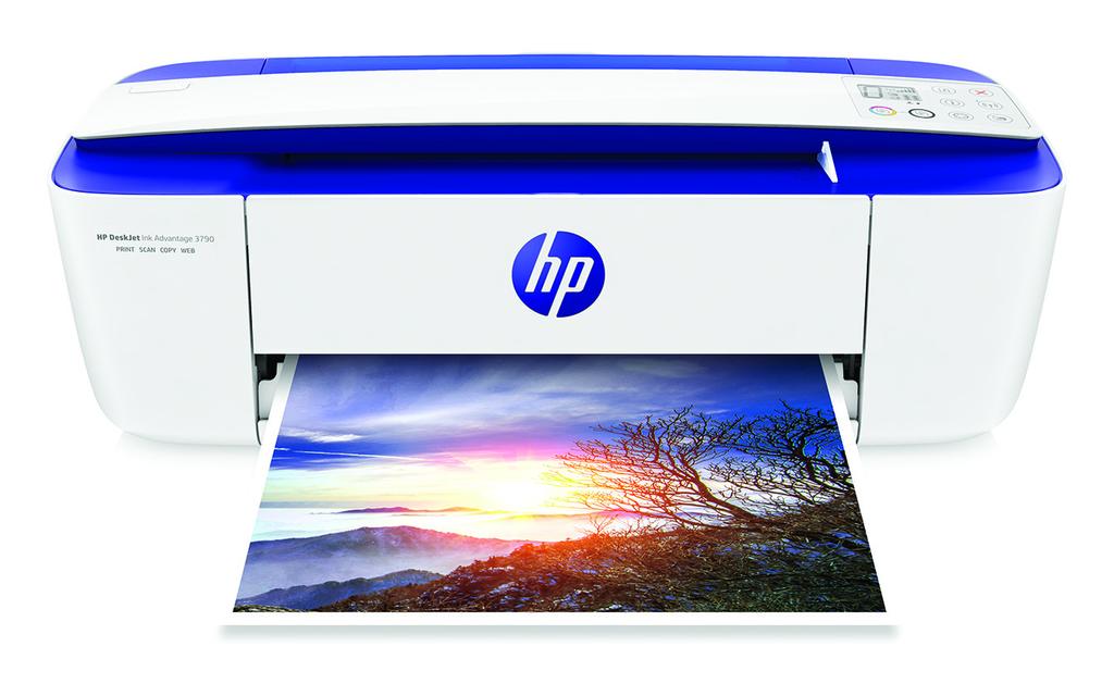 Adatlap HP DeskJet Ink Advantage 3790 Allin-One nyomtató Kedvező árú, stílusos és helytakarékos vezeték nélküli nyomtatás A világ legkisebb All-in-One