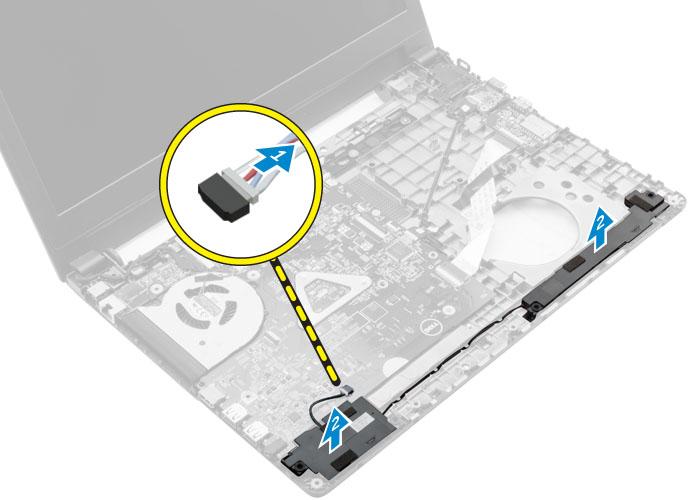 A VGA panel beszerelése 1 Helyezze a VGA panelt a számítógépen lévő foglalatába. 2 Húzza meg a csavart, amely az VGA panelt a számítógéphez rögzíti.