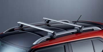 Aluminium tube with T-slot, lockable. Max. roof load: 50 kg. Part No.