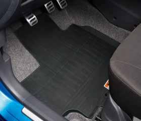 75901-84M10-000 11 Floor mat set DLX anthracite velour carpets with Celerio logo, for manual and automatic transmission, four-piece set for