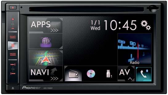 3 3 Pioneer AVIC-F860BT teljes körű navigációs, szórakoztató és kommunikációs rendszer 15,5 cm-es WVGA multi-touch kijelzővel.