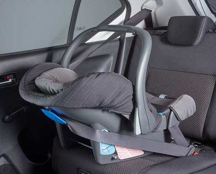 5 point harness system with one-pull adjustment, shoulder pads reduce the load in the neck/head area.
