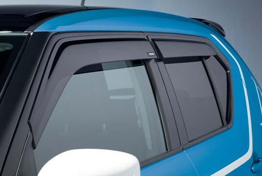 1 RAIN AND WIND DEFLECTOR SET Four-piece set, for front and rear windows. Part No.