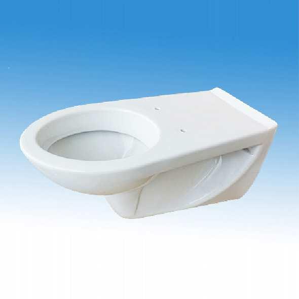 Porcelán WC-kagyló mozgáskorlátozottaknak, fali, hátsó kifolyással
