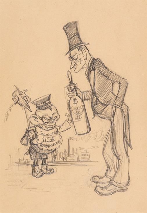 58. Ék Sándor (Szentmihályfa, 1902 1975, Budapest) Politikai karikatúra
