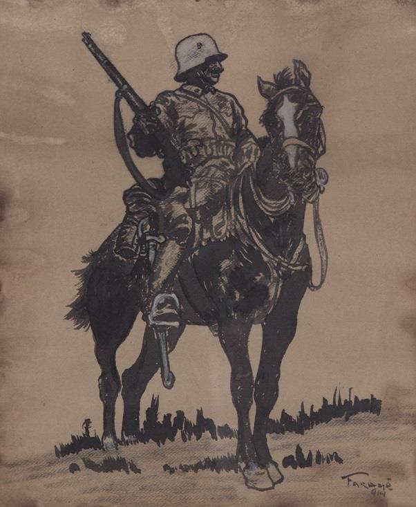 61. Faragó Géza (Budapest, 1877 Budapest, 1928) Első világháborús lovas