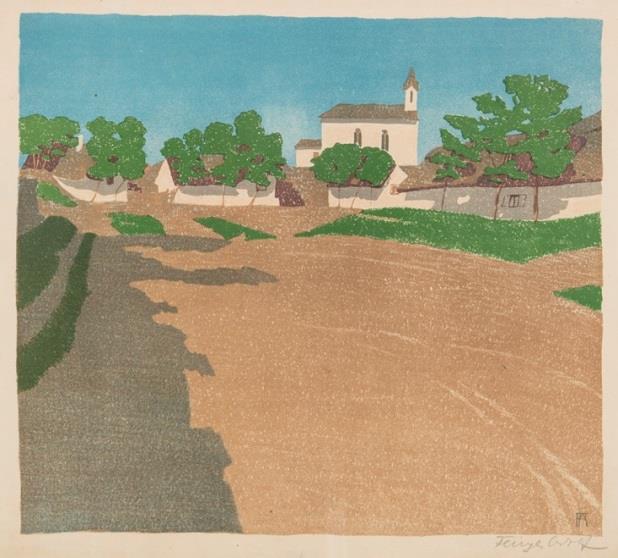 Fényes Adolf (Kecskemét, 1867 Budapest, 1945) Szolnoki részlet Színes