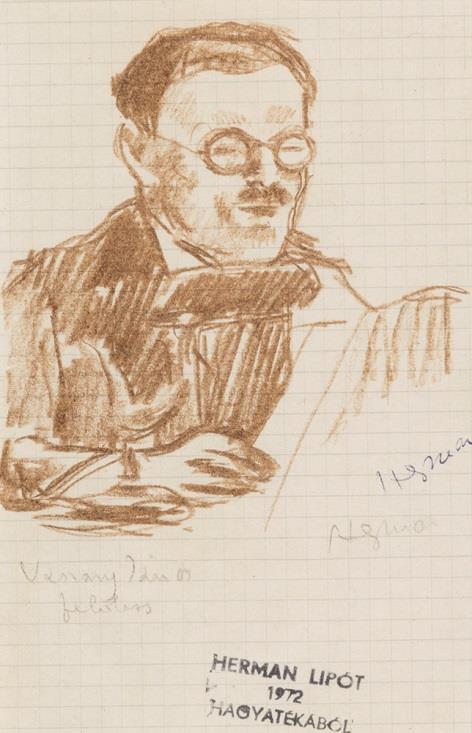 92. Herman Lipót (Nagyszentmiklós, 1884 Budapest, 1972) Vaszary felolvas